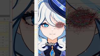 How to animate a Live2D Model with different eye colors 🌊 #genshinimpactfontaine #genshinimpact