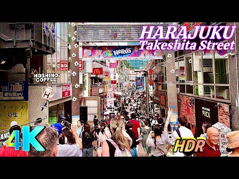 【4K HDR Japan Walk】Harajuku Walk - [Tokyo Walk] (原宿 • 東京)🇯🇵💝【東京徒歩】