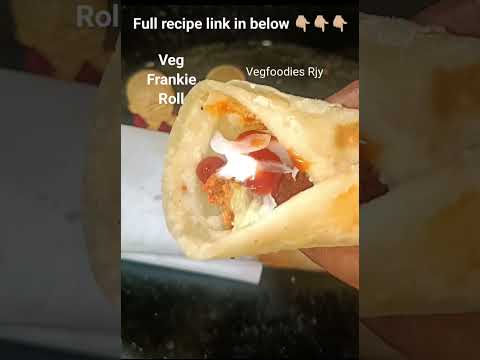 #veg Frankie roll #franky #rolls #cheese #vegroll #recipe #video #trending @VegfoodiesJ