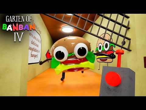 Garten of Banban 4 - MR. FOODY Boss Fight + Secret Room (Gameplay #3)