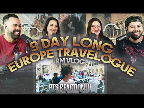 RM of BTS "9 day long Europe Travelogue" Namjoon in Europe is such a VIBE 😁 | Couples React