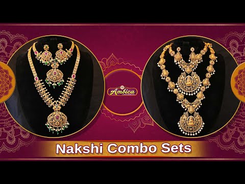 Nakshi Combo Sets Collection | 1Gram Gold Jewellery | Ambica Fashion Jewellery