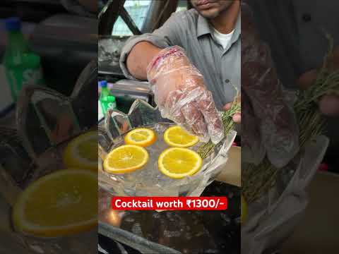 ₹1300/- की Cocktail 😱| Most Expensive Cocktail of Delhi 🥵 #shorts