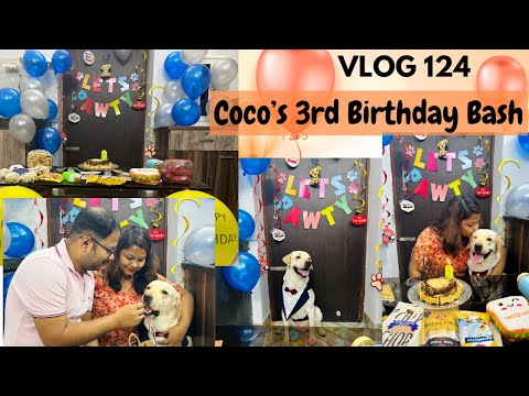 How to make dog cake| Dog cake recipe| My labrador's birthday|Coco turns 3🧿|Mega dog birthday bash