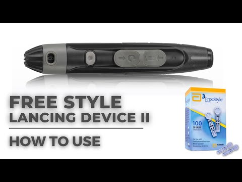 How to use FreeStyle Lancing Device II