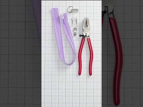 How to sew a Keychain from a Zipper - Sewing for Beginners