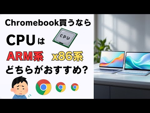 Chromebook買うならCPUは ARM系 それとも x86系 どちらがおすすめ？