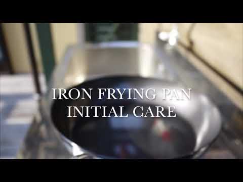 #1 New Iron Frying Pan Initial Care /【鉄フライパン30cm】購入から使い始め。