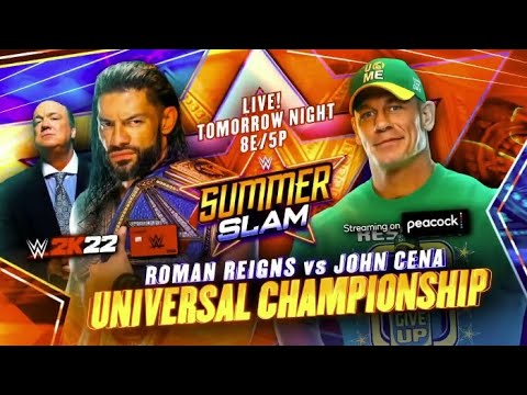 WWE SummerSlam 2021 Official And Full Match Card ( Old Section Gold ) HD