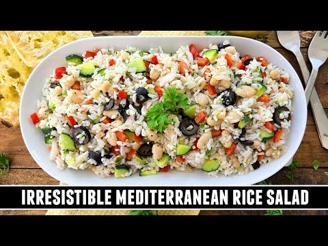 Mediterranean Rice Salad | Healthy and Delicious 30 Minute Recipe