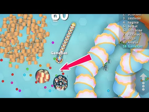 Snake io 🐍 I Found 2 Giant Score ball 😲 in Snake in Snake 🐍 Epic Skin Gameplay