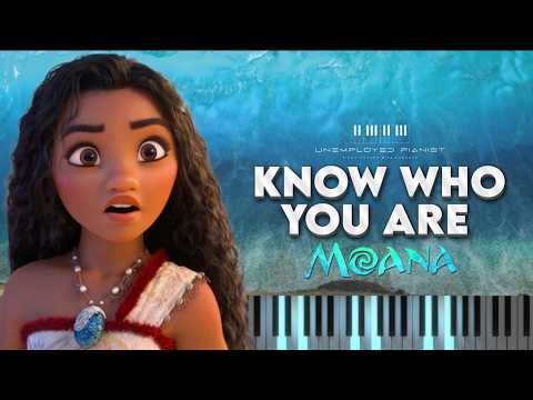 Know Who You Are from Moana (Piano cover and Karaoke)