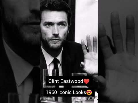 Clint Eastwood 1960 Iconic #looks #pictures #hollywood #actor#short❤️