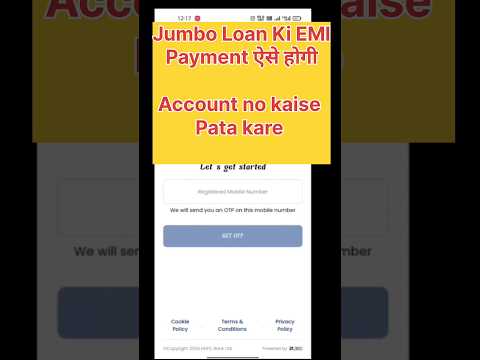 jumbo Loan Ki payment Kaise kare #shorts #emi