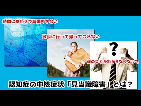 【認知症 基礎知識 見当識障害】認知症の基礎知識！「時間に合わせて準備できない」「散歩に行って帰ってこれない」「孫のことがわからなくなった」認知症の症状、見当識障害とは？