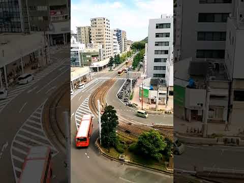 【松山市駅】トレインビュー　Trainview #松山市駅 #伊予鉄 #レフホテル