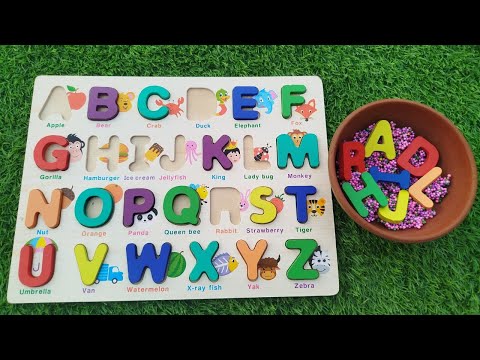 ABC Puzzle, abcd, Learn ABC with this FUN Preschool Puzzle, phonics song, ABCD, Alphabet Puzzle