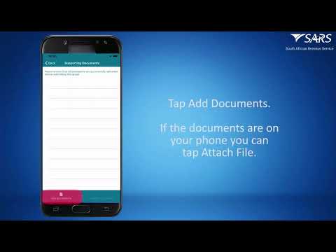 How to submit documents via SARS MobiApp