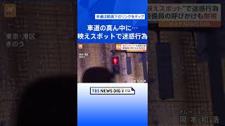 「映えスポット」で横行する迷惑行為　車道の真ん中に3度も立ち入る外国人観光客も｜TBS NEWS DIG #shorts