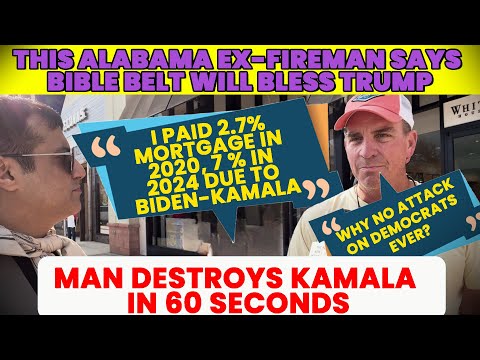 Alabama Ex Fireman Demolishes Kamala On Mortage, Inflation, Lies On Jews/ Palestine|Rohan Dua