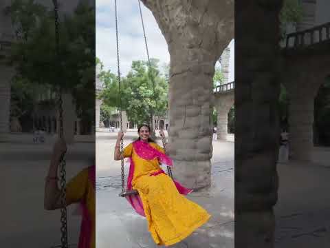 तीज त्यौहार 😍 झूले का आनंद 😍#hariyali_teej #rajasthanisong #indianculture #trendingshorts