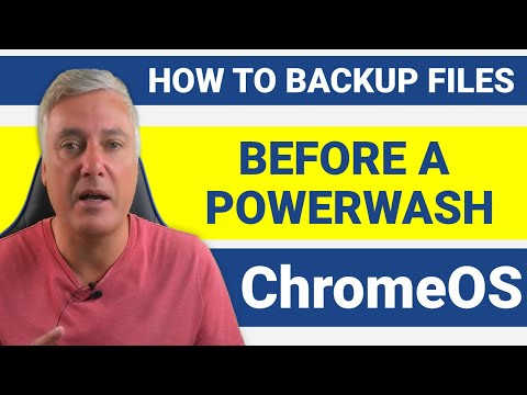 How to backup your Chromebook files before a Powerwash