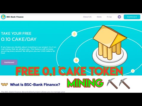 Free CAKE TOKEN MINING .0.1 CAKE TOKEN DAILY