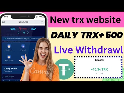 NEW TRONDF Mining site 2024 | daily income website | best trusted earning website site 2024