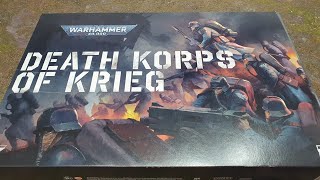 Unboxing Death Corp of Krieg army set, Warhammer 40k, Astra Militarum