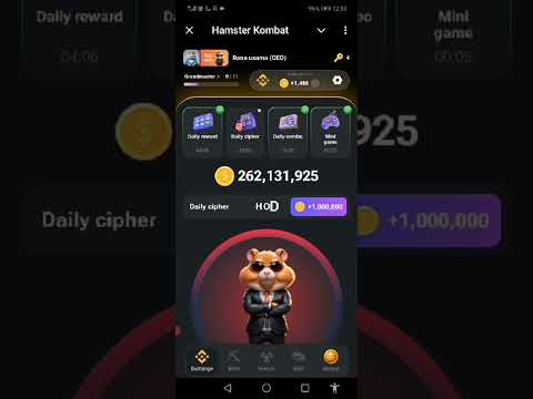 Hamster kombat mini game 25 july | Today's hamster kombat daily combo cards