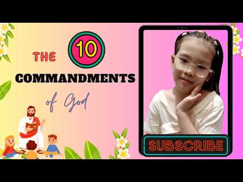 TEN COMMANDMENTS OF GOD | #kindergarten #tencommandments #pfeiffer