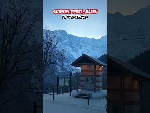 Snowfall Update , Manali , Himachal | 24 Nov 2024