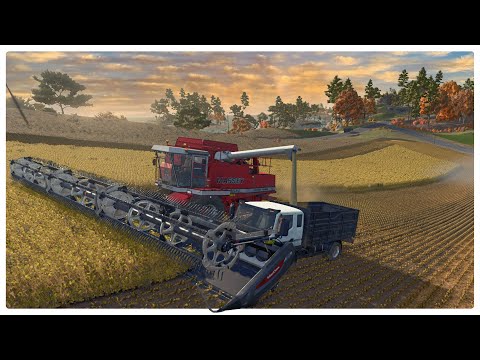 Disaster Strikes My First Soybean Harvest! - Farming Simulator 25