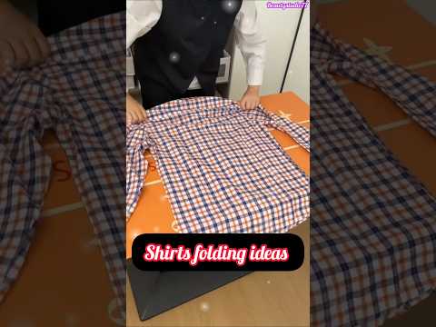 Different Ways to Fold Shirts Easily 👕 #shirtfolding #organization #shorts