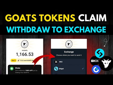 Goats Tokens Claim Withdraw To Exchange || Goats Withdrawal To Bitget Gate Kucoin Exchange