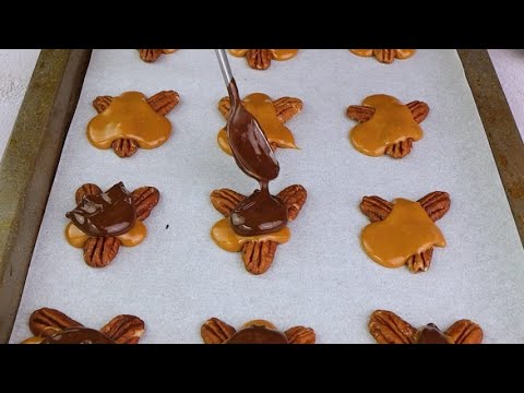 Chocolate turtles: easy and fun Christmas treats to prepare!