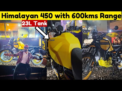 Upto 600kms Full Tank Range On Himalayan 450 Now Possible | 23L Tank Launched | IBW 2024 WanderSane