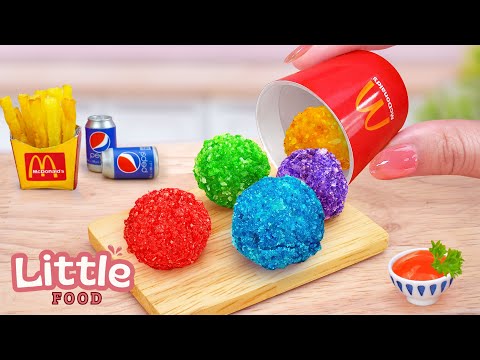 🍟 Fast Food Recipes 🍗 Special Onigiri Recipe | How To Make Fried Rice Balls 🍕 Little Food Cooking