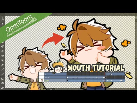 EASY mouth animation using Opentoonz ! | NO ART SKILL REQUIRED