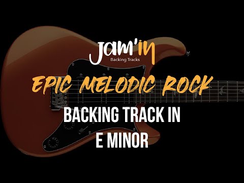 Epic Melodic Rock Guitar Backing Track in E Minor