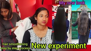 L'Oreal hair smoothing - my hair transformation - wating for my New look 🤩 step by step process