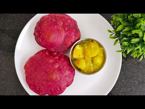 Beetroot Poori | Poori Recipe | Beetroot Puri Recipe in Tamil | Beetroot Recipes