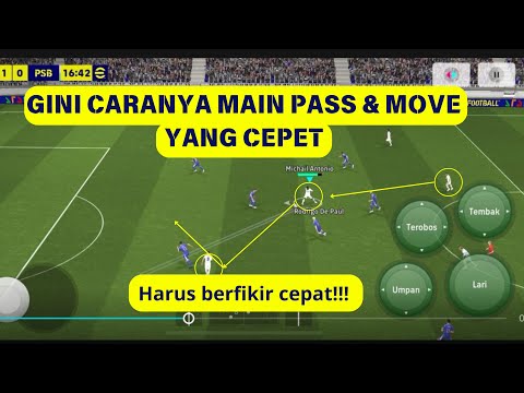 CARA MAIN PASS & MOVE CEPET DI EFOTBALL!! PERHATIKAN JUGA PEMAIN KAMU!!