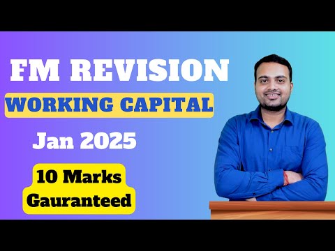 Working Capital Revision lecture| FM Revision series| Ca Prakash Patel