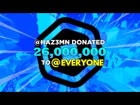 HAZEM IS OUT OF CONTROL! He Donated 26 MILLION ROBUX To This PLS DONATE Server..