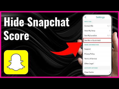 How To Hide Snapchat Score | Full Guide 2024