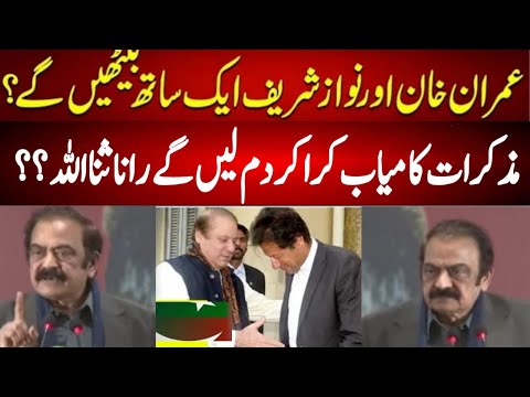 میاں نواز شریف اور عمران خان دونوں کو بٹھانا چاہیے رانا ثنا اللہ نے بہت