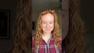 How to air-dry curly bangs