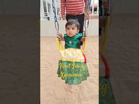 Baby 1st ever  Swing Xperience | Ira Baby #ira #firstswing #xploreall #youtubeshorts