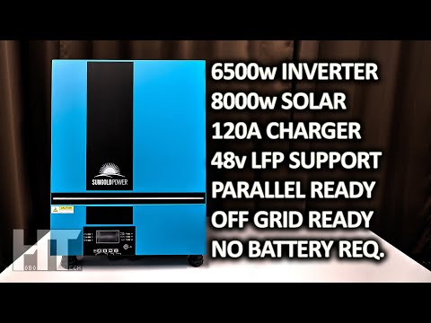 SunGoldPower 48v 6500w Off Grid Hybrid Solar Inverter Charger SP6548 Review